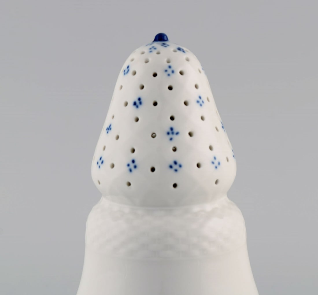 Royal Copenhagen Blue Flower Braided sugar castor. Model number 10/8222. Dated 1967. - 3