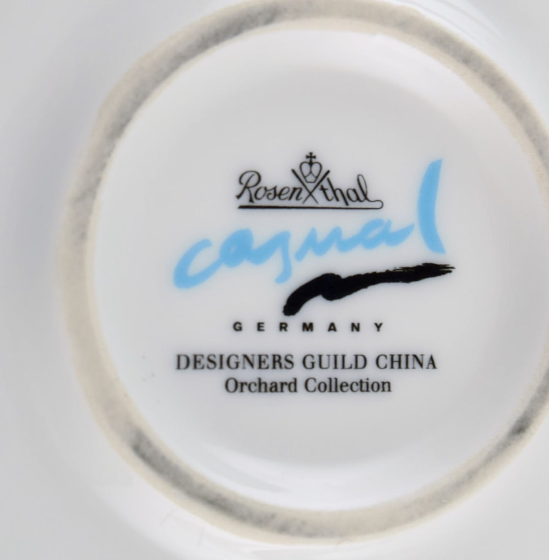 Rosenthal Designers Guild. Orchard Collection. Large porcelain cover plate. Checkered design, green - 4