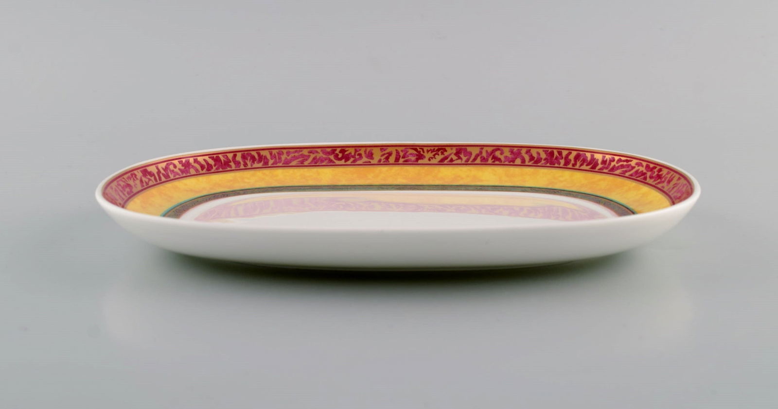 Paloma Picasso for Villeroy & Boch. "My way" dish and candlestick in porcelain. Colorful decoration. - 3