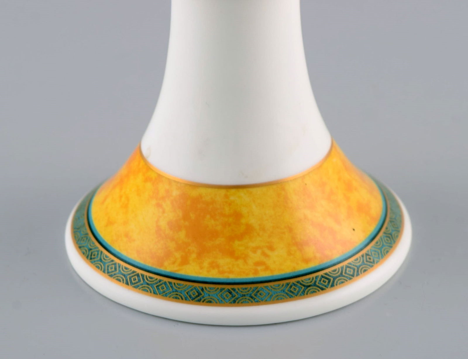 Paloma Picasso for Villeroy & Boch. "My way" dish and candlestick in porcelain. Colorful decoration. - 5