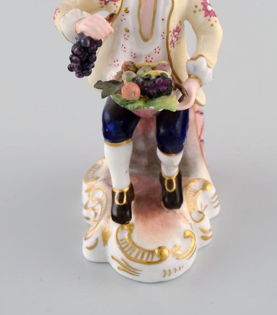 Royal Crown Derby, England. Hand-painted porcelain figure. "Fruitseller". 1930s. - 6