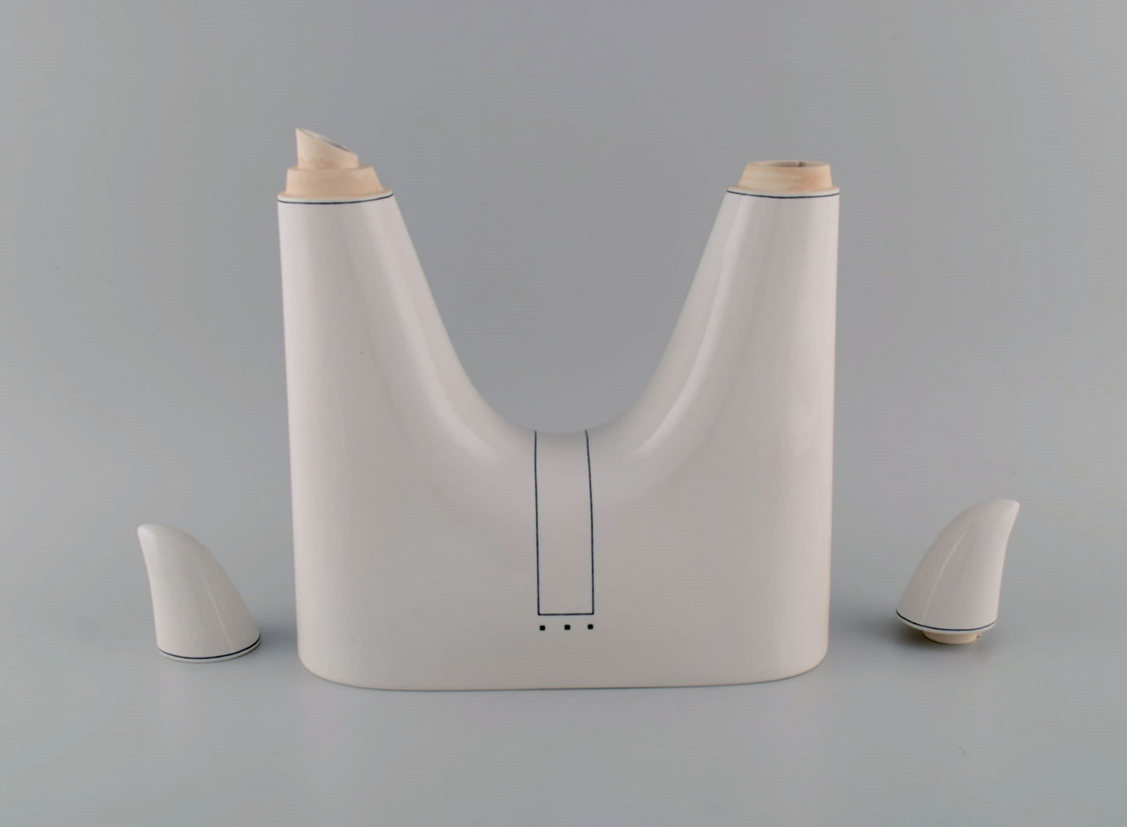 Heide Warlamis for Vienna Collection. Funkis porcelain teapot. Austria, 1980s. - 6