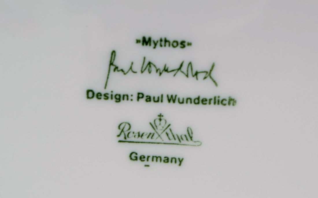 Paul Wunderlich for Rosenthal. Four Mythos porcelain plates. 1980s / 90s. - 4