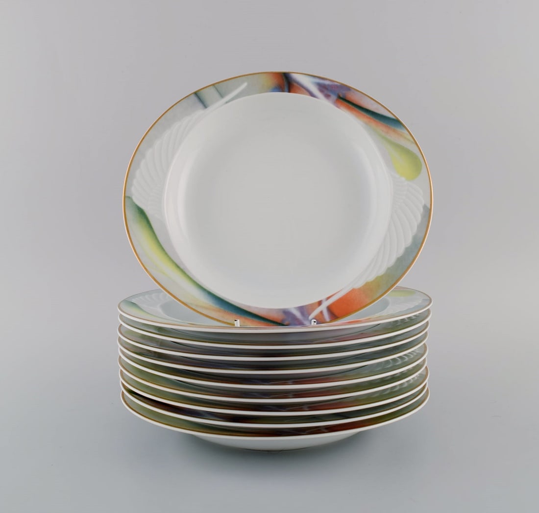 Paul Wunderlich for Rosenthal. 10 Mythos deep porcelain plates. 1980s / 90s. (1 of 5)