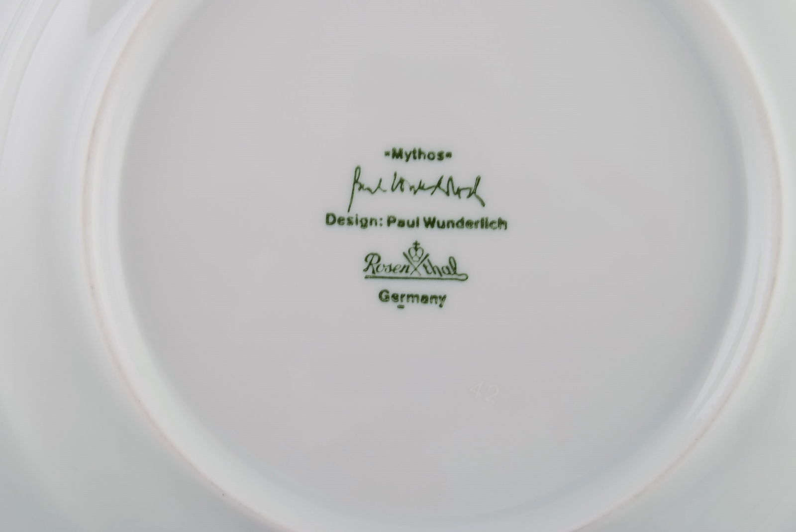 Paul Wunderlich for Rosenthal. 10 Mythos deep porcelain plates. 1980s / 90s. - 5