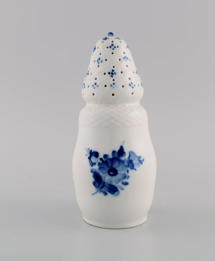 Royal Copenhagen Blue Flower Braided sugar castor. Model number 10/8222. Dated 1965. - 2