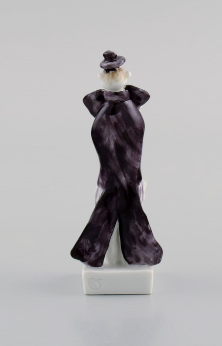 Peter Strang (b.1936) for Meissen. Figure in hand-painted porcelain. Saxophonist from the clown - 5
