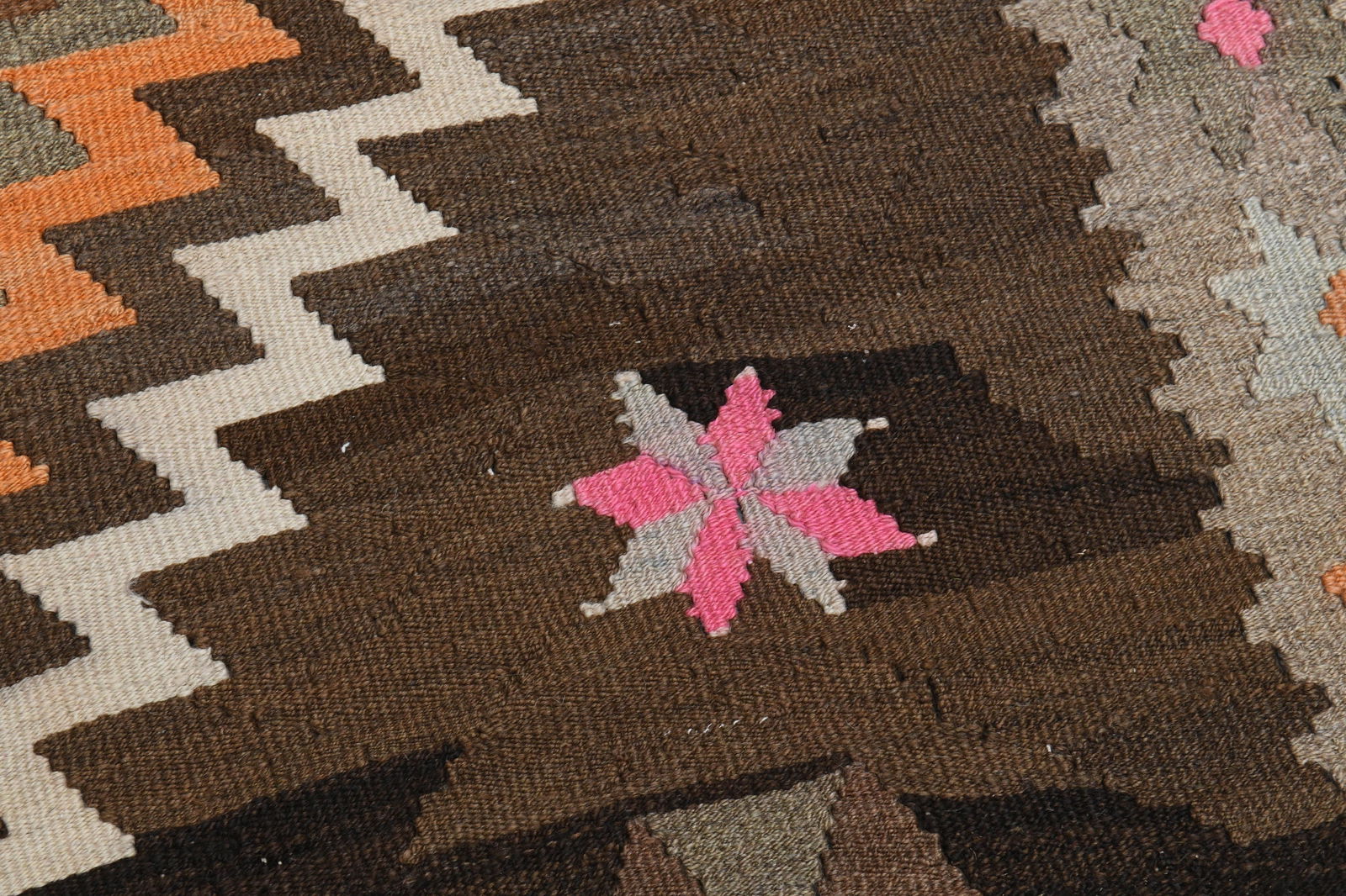 3x10 TURKISH Rug, Wool: Title: 3x10 TURKISH Rug, Wool Description: This Turkish one-of-a-kind Vintage Flatweave Kilim Rug is hand-knotted and handwoven by the most skilled artisans who use pure wool, in vibrant, natural