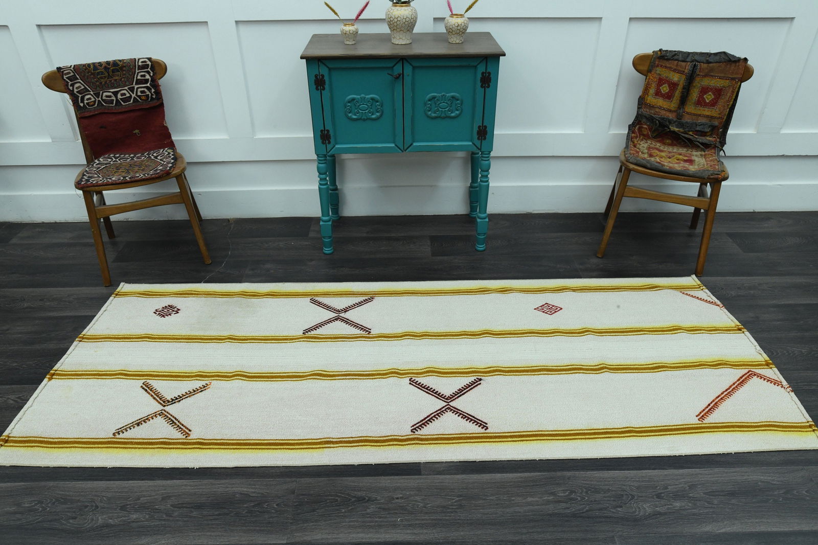 3.1x8.5 Ft VINTAGE TURKISH Rug - 3