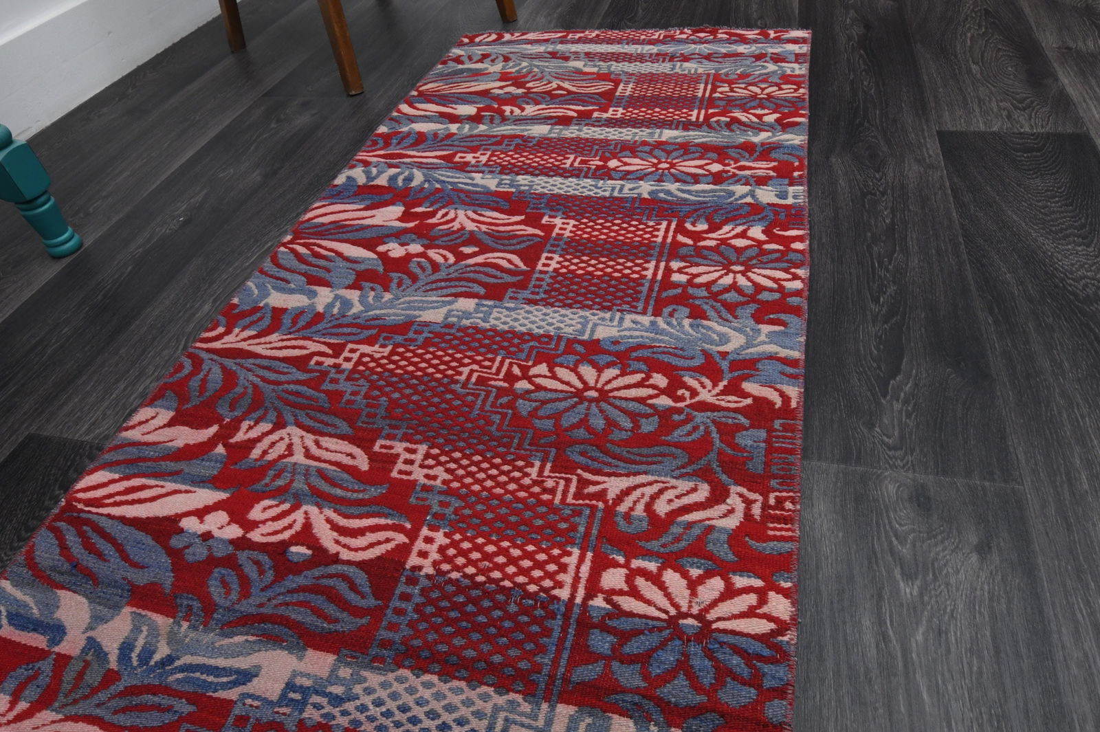 2.6x7.8 ft, Turkish Rug Runner - 5