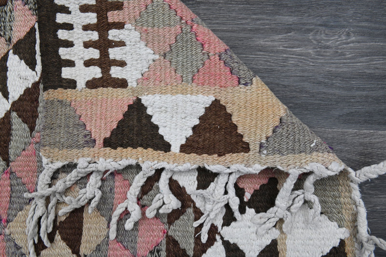 2.9x12.1 ft, TURKISH KILIM Runner - 7