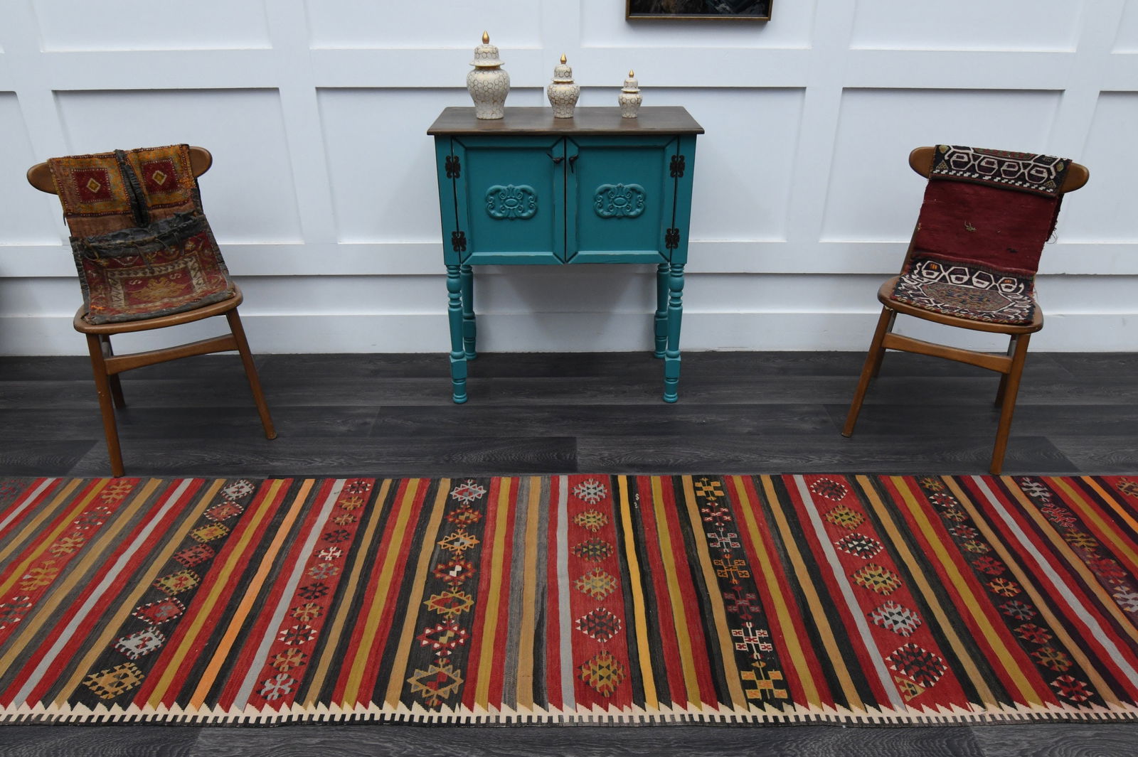 2.8x13.6 ft, TURKISH Rug Runner - 2