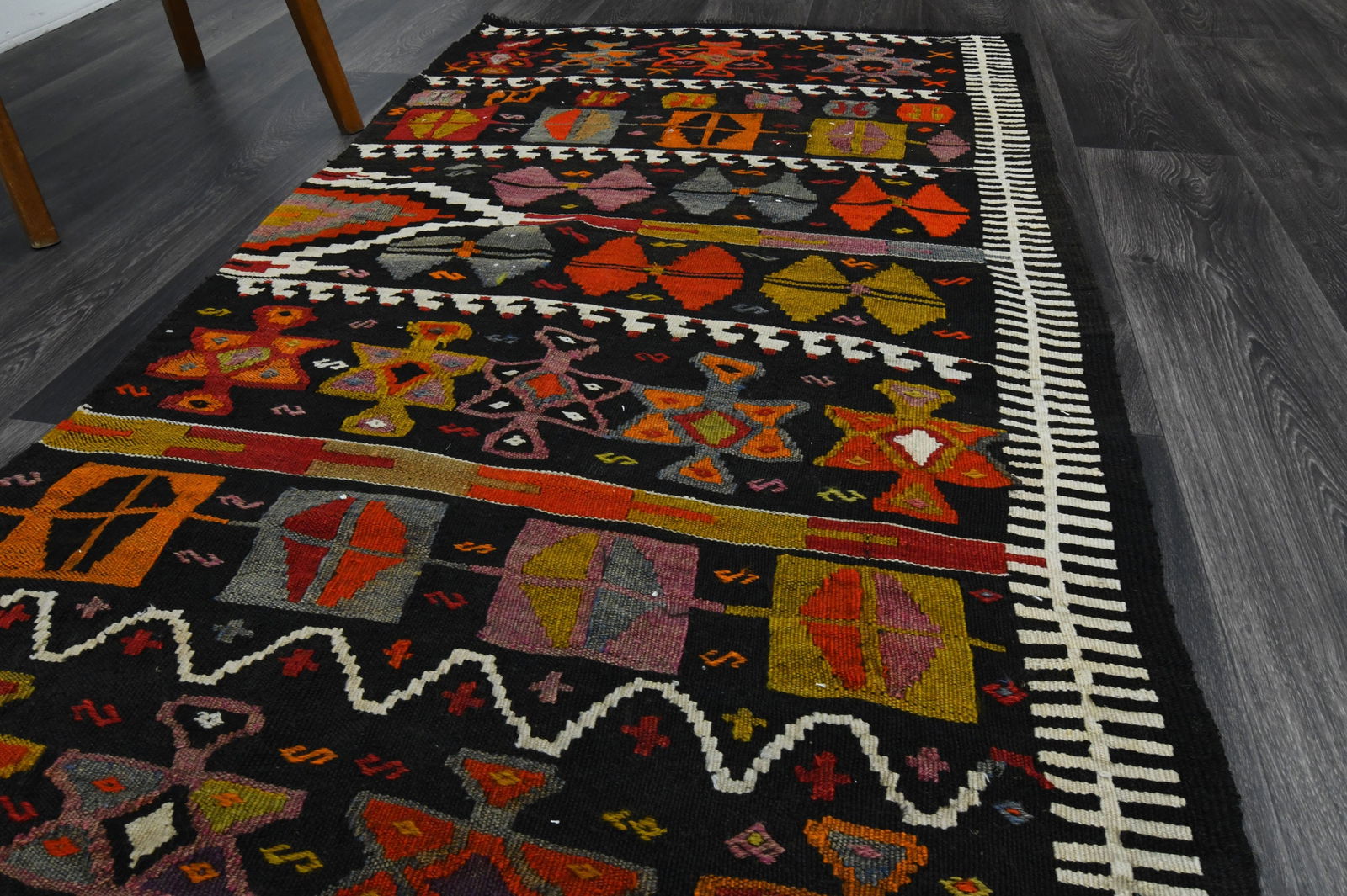 3.1x12 ft, TURKISH KILIM Runner - 3