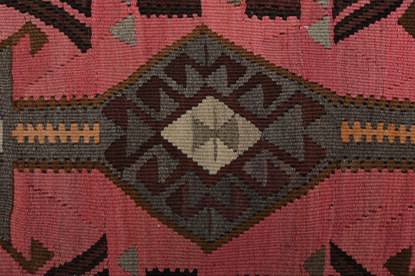 5.3x13.7 ft, TURKISH WIDE KILIM Runner - 6