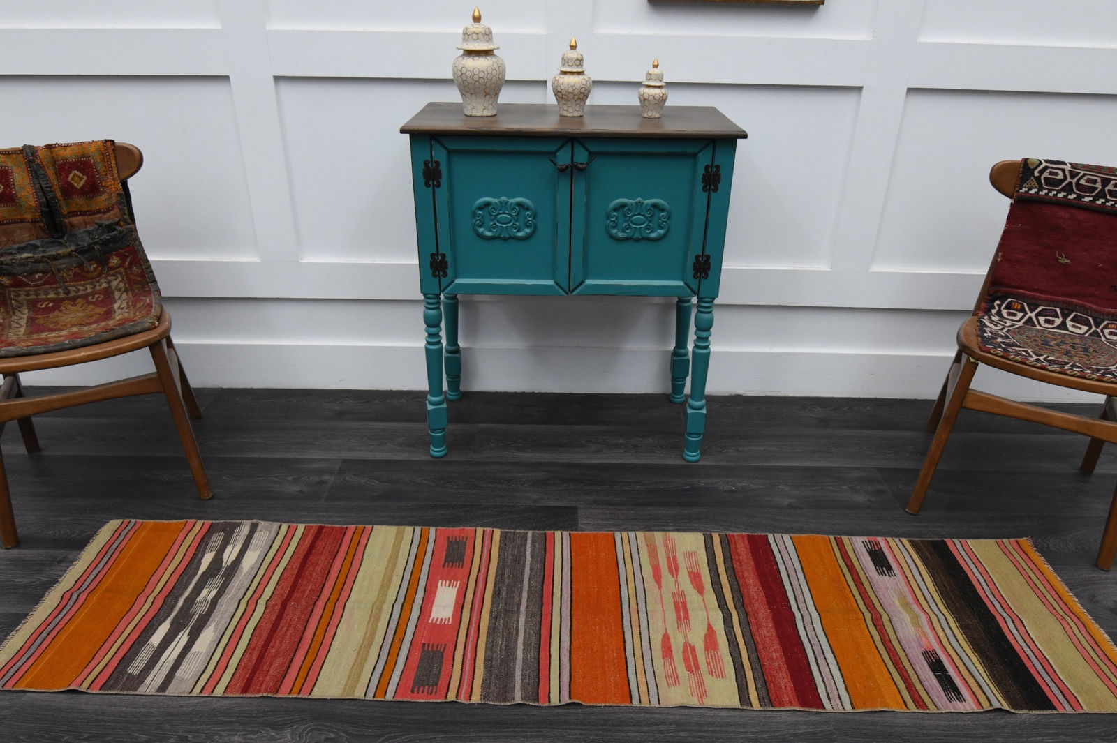 1.6x7.3 Ft, TURKISH Rug, Vintage - 2