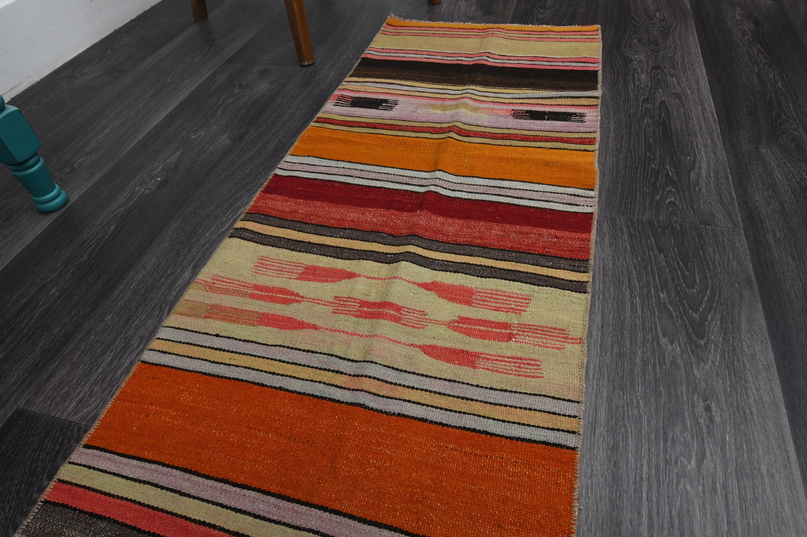 1.6x7.3 Ft, TURKISH Rug, Vintage - 4