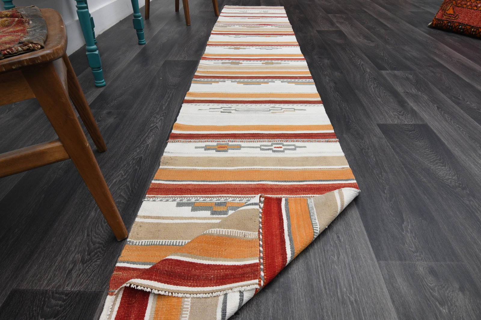 2x11.5 ft, TURKISH Rug Runner - 8