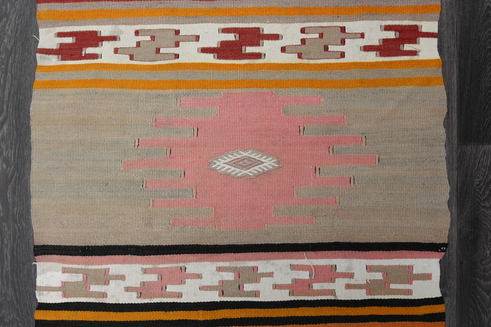 2.7x7.9 ft, IKAT KILIM Runner - 5