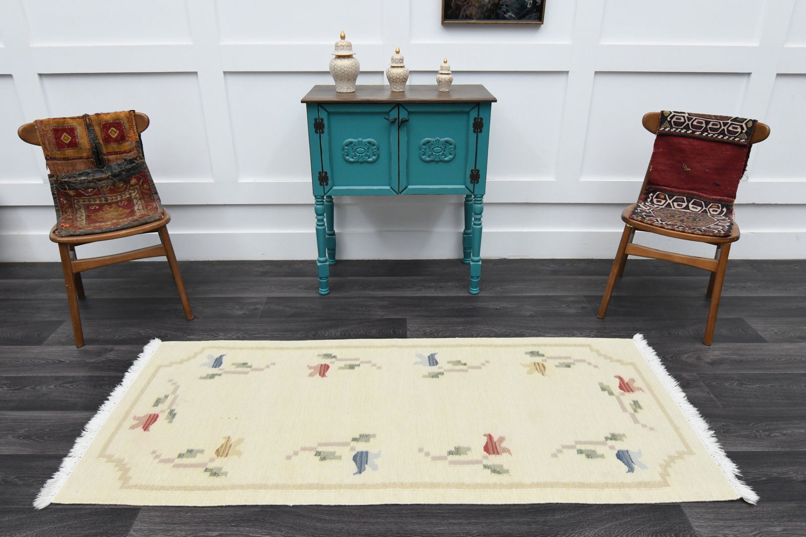 2.7x6.3 ft, TURKISH KILIM Runner - 2