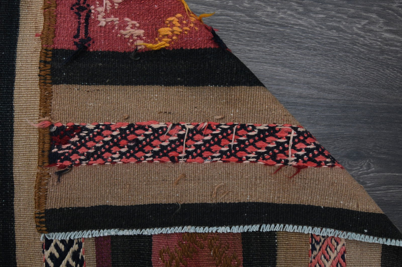 3.5x12.2 ft, TURKISH KILIM Runner - 7