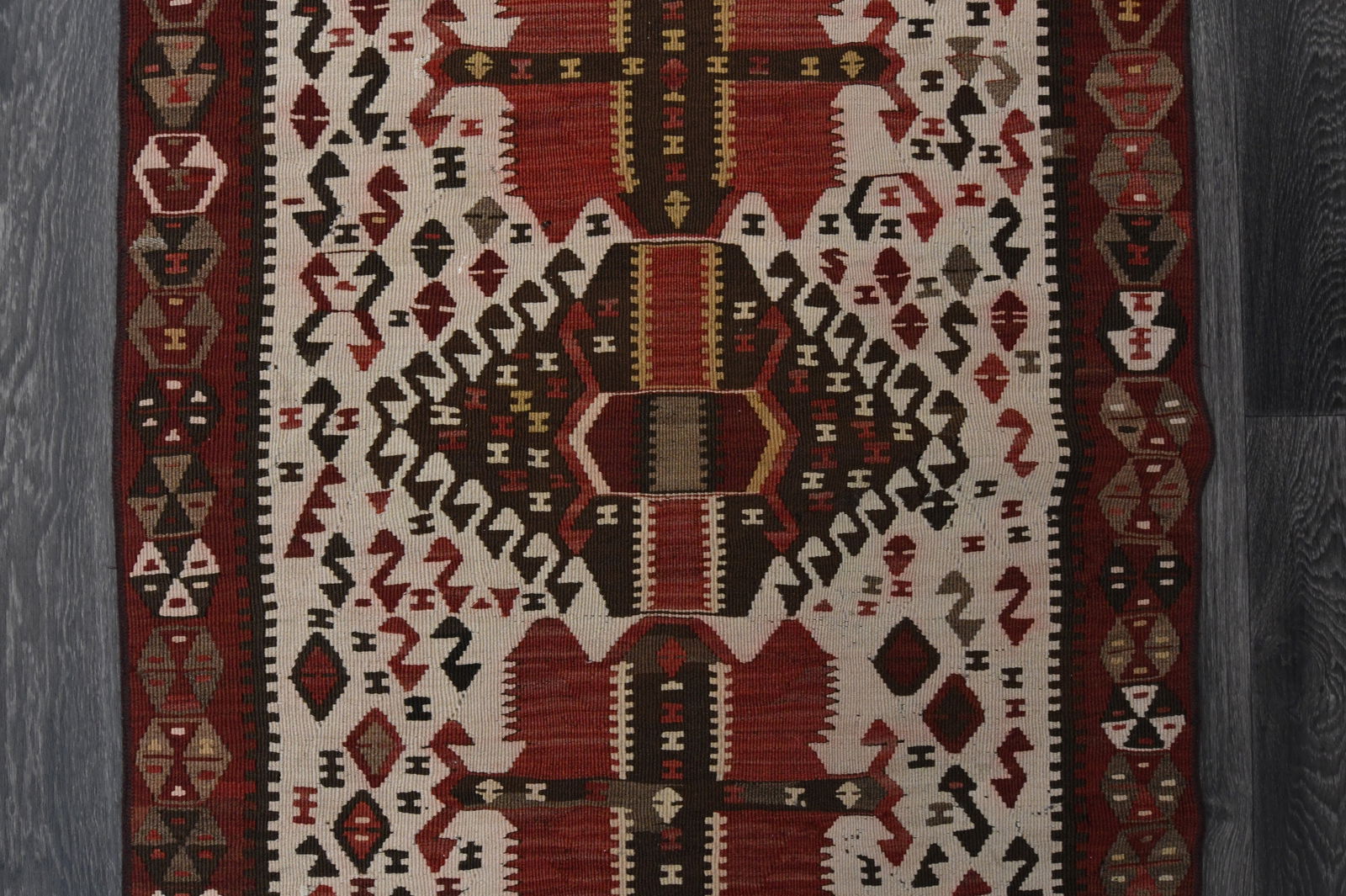 2.8x10.3 ft, TURKISH KILIM Runner - 5