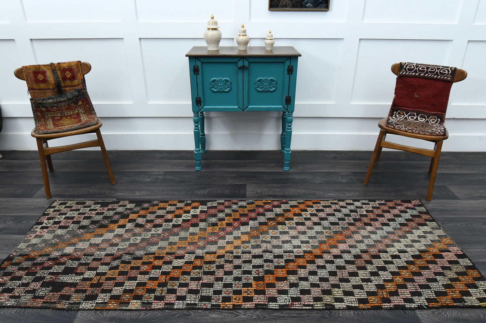 2.9x8.1 ft, TURKISH KILIM Runner - 2