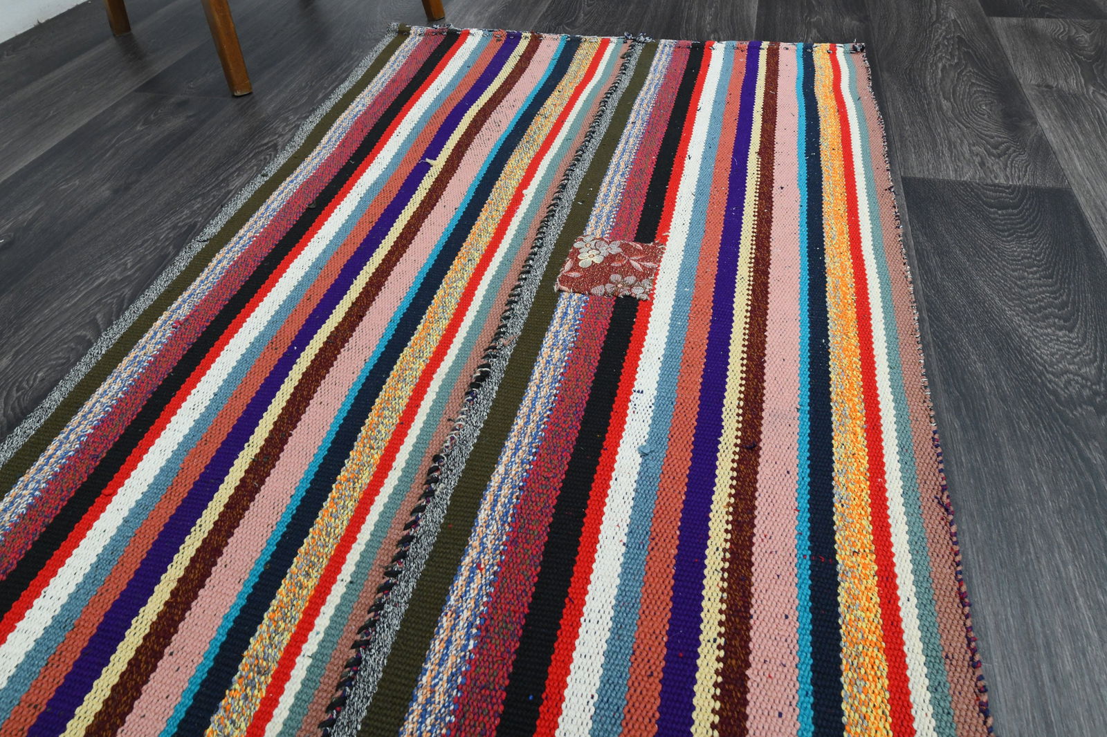 2.7x7.7 ft, TURKISH KILIM Runner - 4