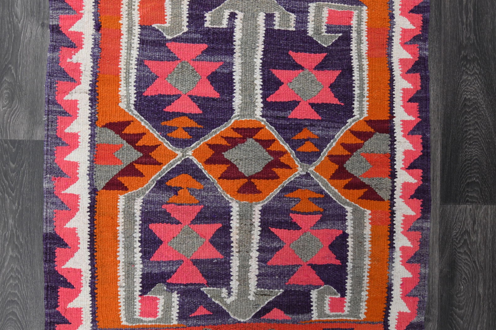 3.2x10.7 ft, TURKISH KILIM Runner - 6