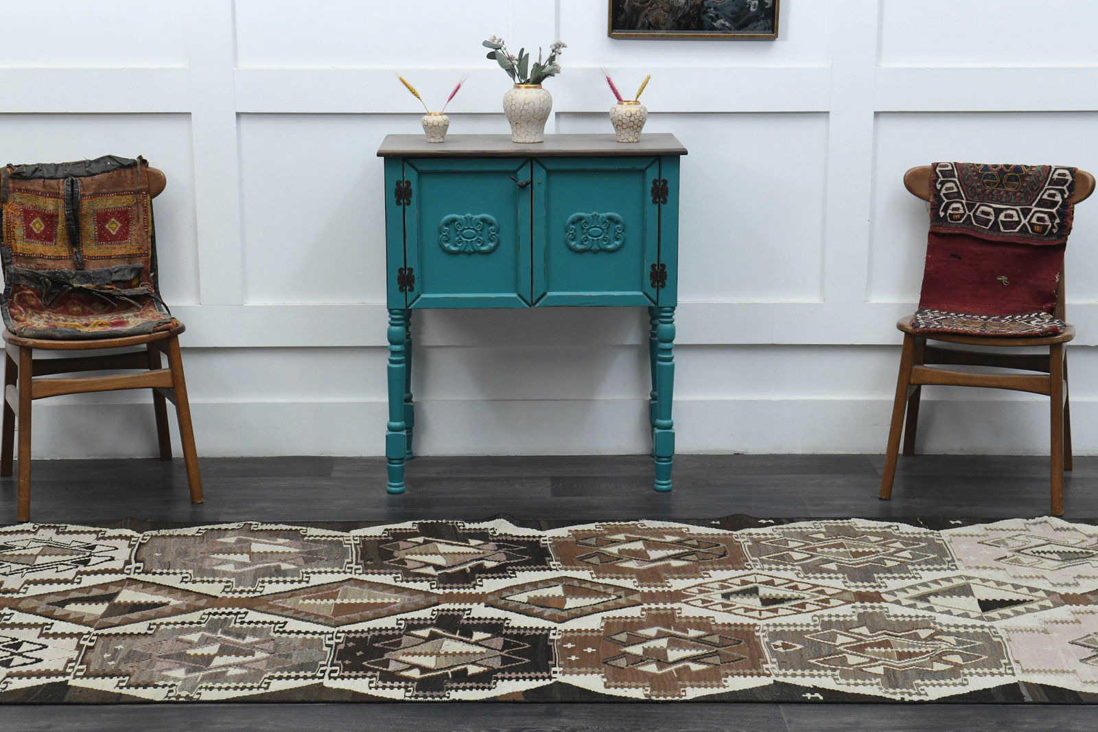 3'9x12'4 ft, BEIGE BROWN RUG - 9