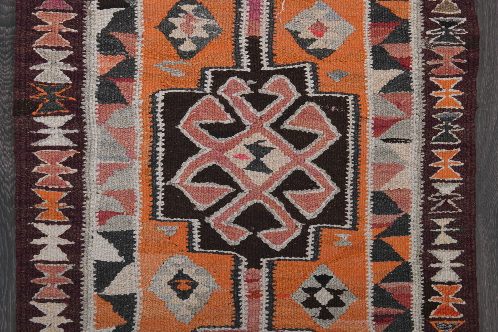 2.9x8.9 ft, TURKISH KILIM Runner - 6
