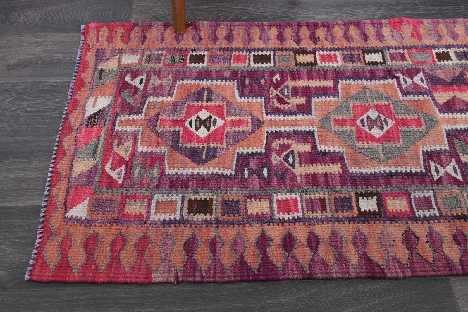 2.7x10 ft, TURKISH KILIM Runner - 2