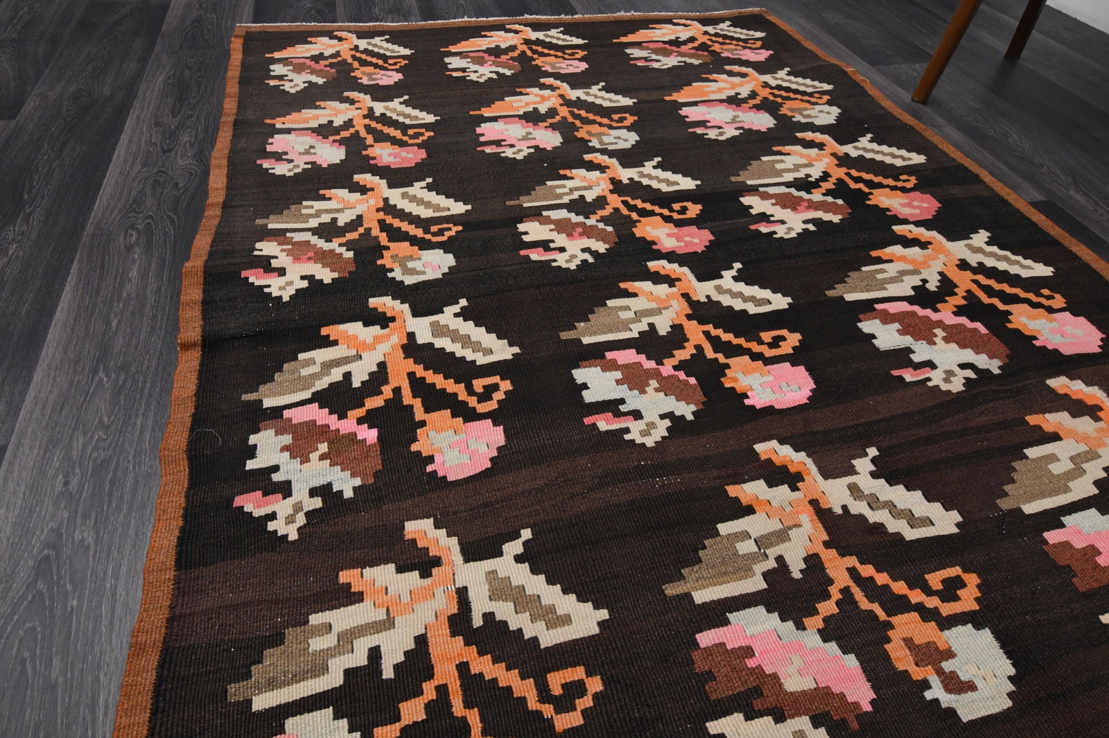 4.4x11.6 ft, TURKISH KILIM Runner - 4