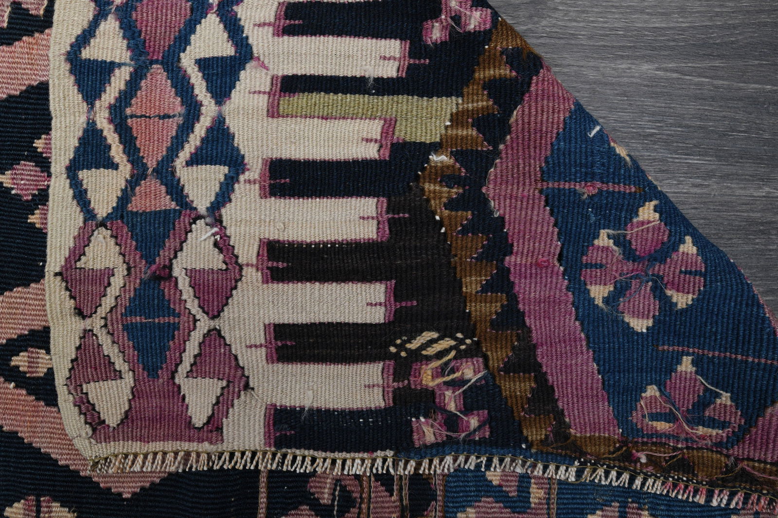 4.9x10.2 ft, TURKISH Flatweave Kilim Rug - 7
