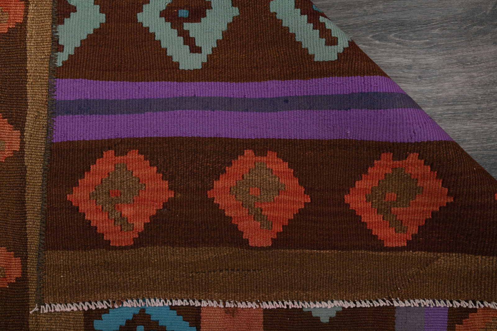 5x7 ft, TURKISH KILIM Rug - 9