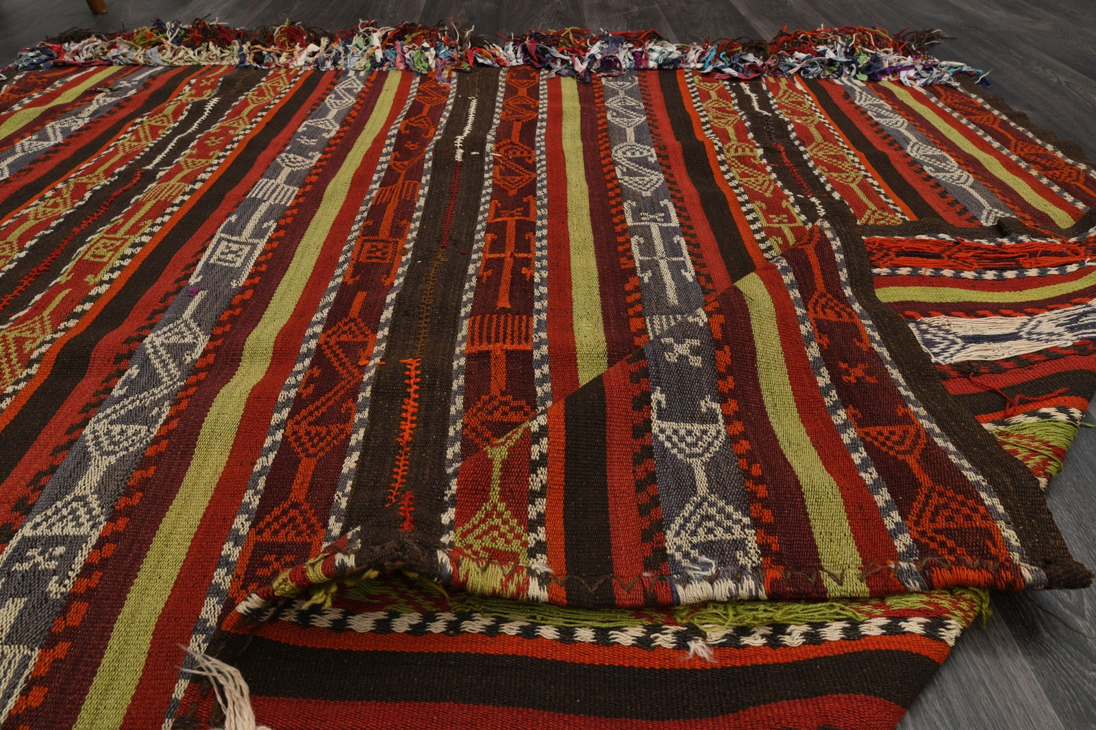 6.1x6.4 ft, TURKISH Rug, Kilim Rug - 9