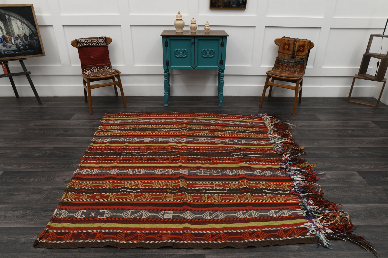 6.1x6.4 ft, TURKISH Rug, Kilim Rug - 2