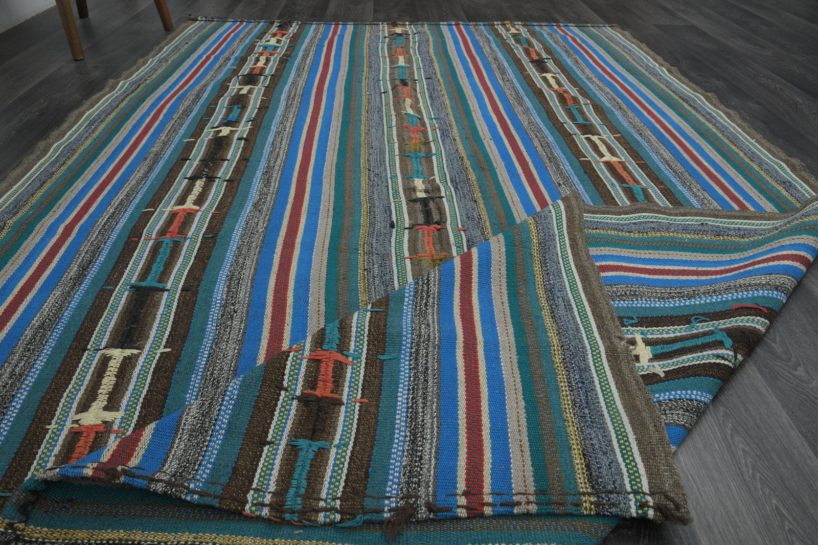 6x9 ft, TURKISH KILIM Rug - 4
