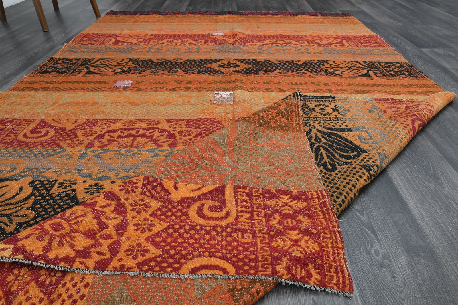 6x9.4 ft, TURKISH KILIM Rug - 8