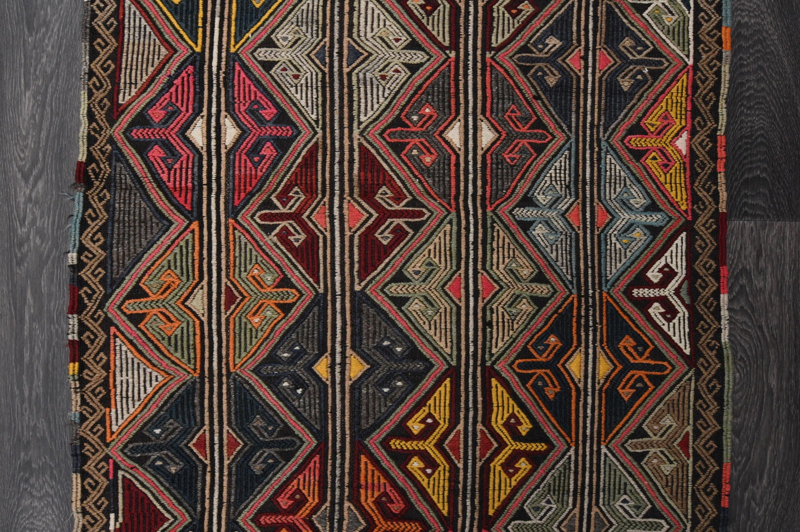 3x6.3 ft VINTAGE Rug, Turkish - 5