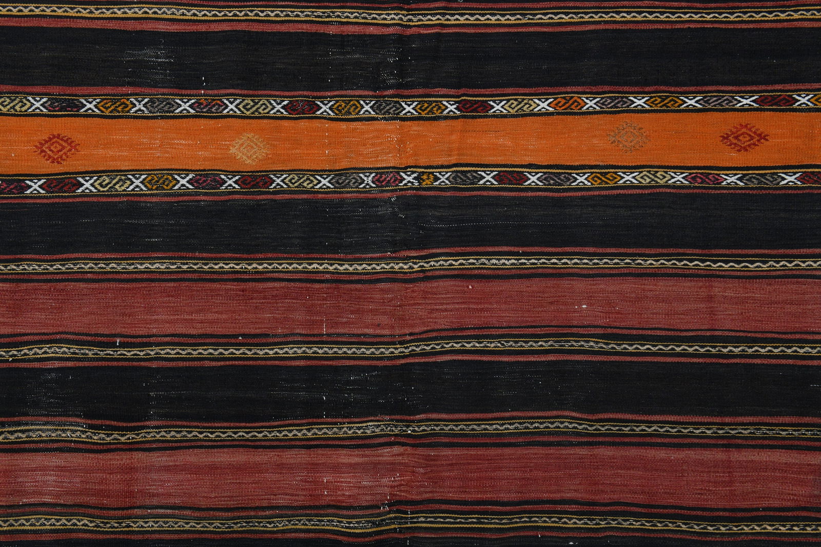 4.7x5.2 ft, COLORFUL, STRIPED, TURKISH Rug - 8