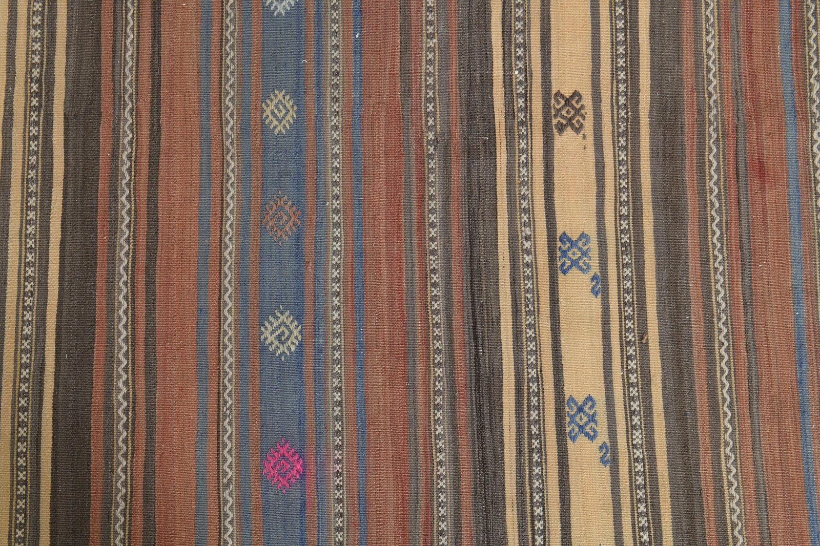 4'8x5'2 ft, COLORFUL KILIM RUG - 6