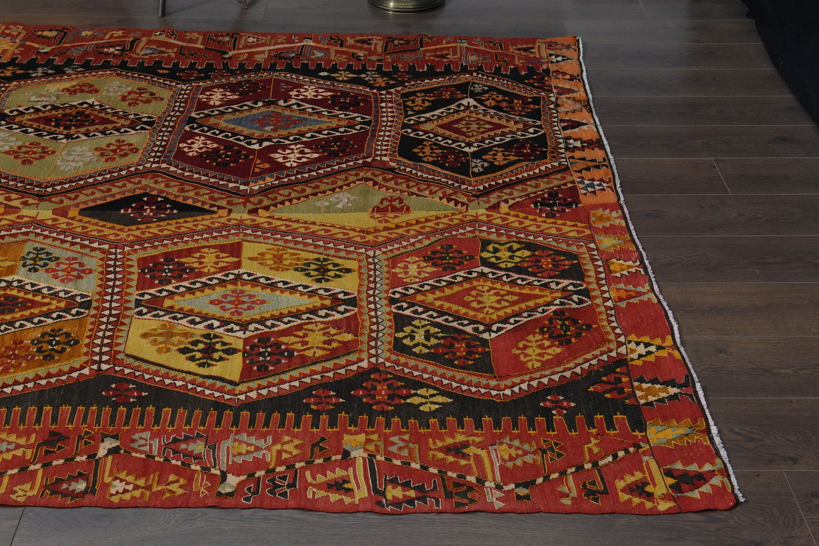 6'8x12'3 ft, OVERSIZED KILIM RUG - 5