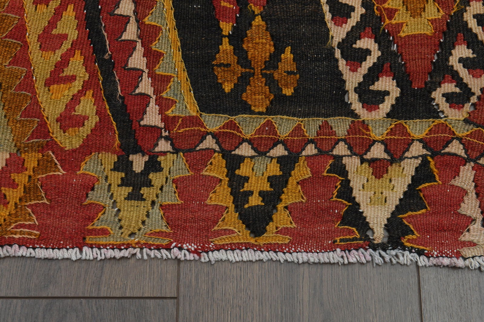 6'8x12'3 ft, OVERSIZED KILIM RUG - 7
