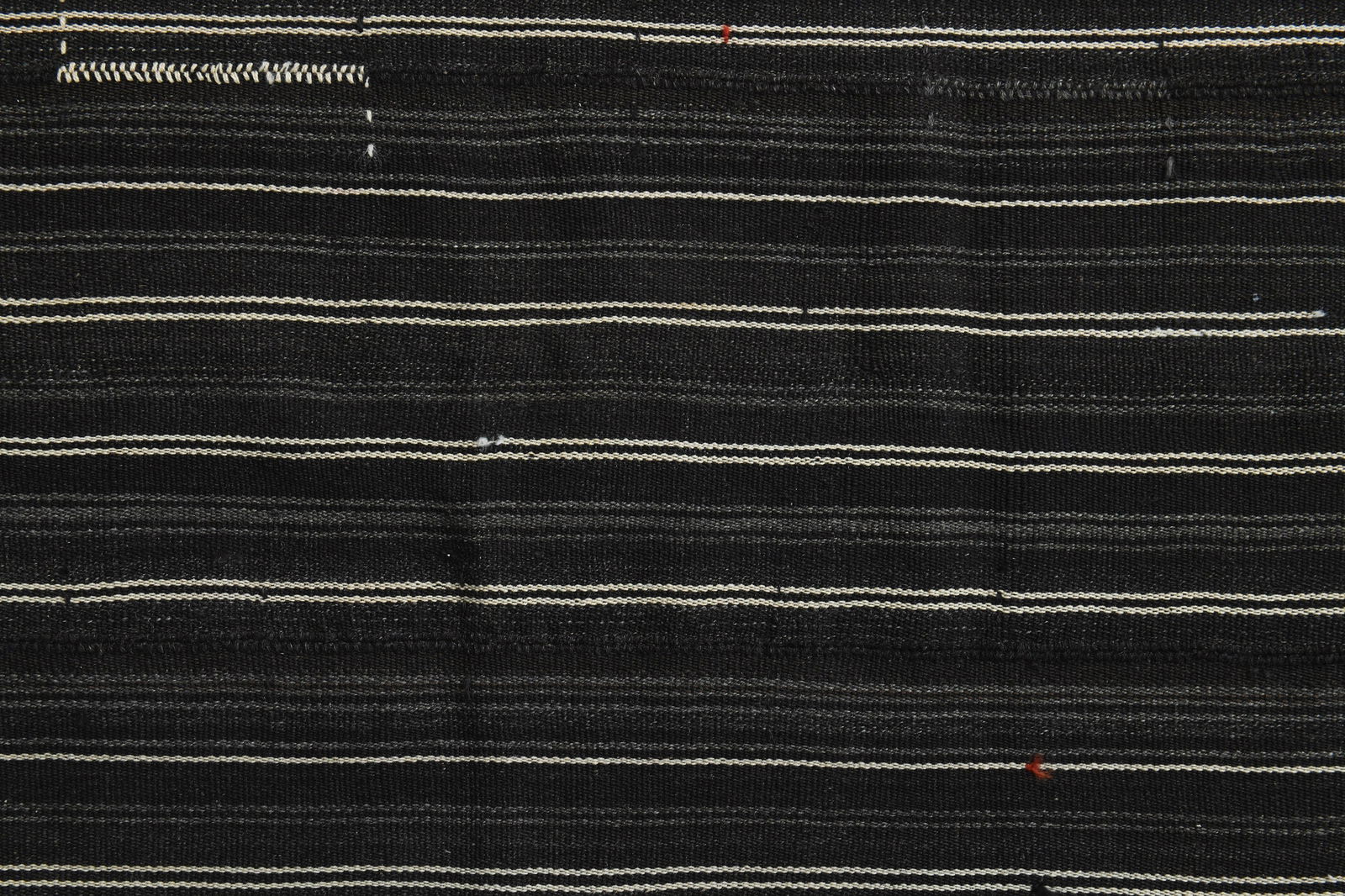 6'3x9.7 ft, BLACK KILIM RUG - 7