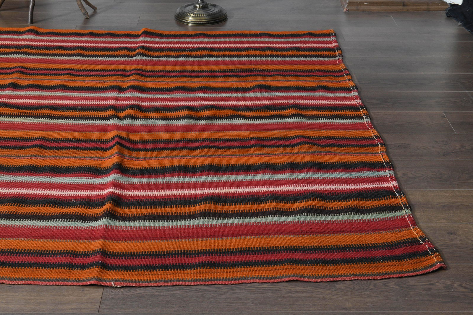 6'3x11'2 ft, COLORFUL TURKISH RUG: Title: 6'3x11'2 ft, COLORFUL TURKISH RUG Description: This Turkish one-of-a-kind Vintage Flatweave Kilim Rug is hand-knotted and handwoven by the most skilled artisans who use pure wool, in vibrant,