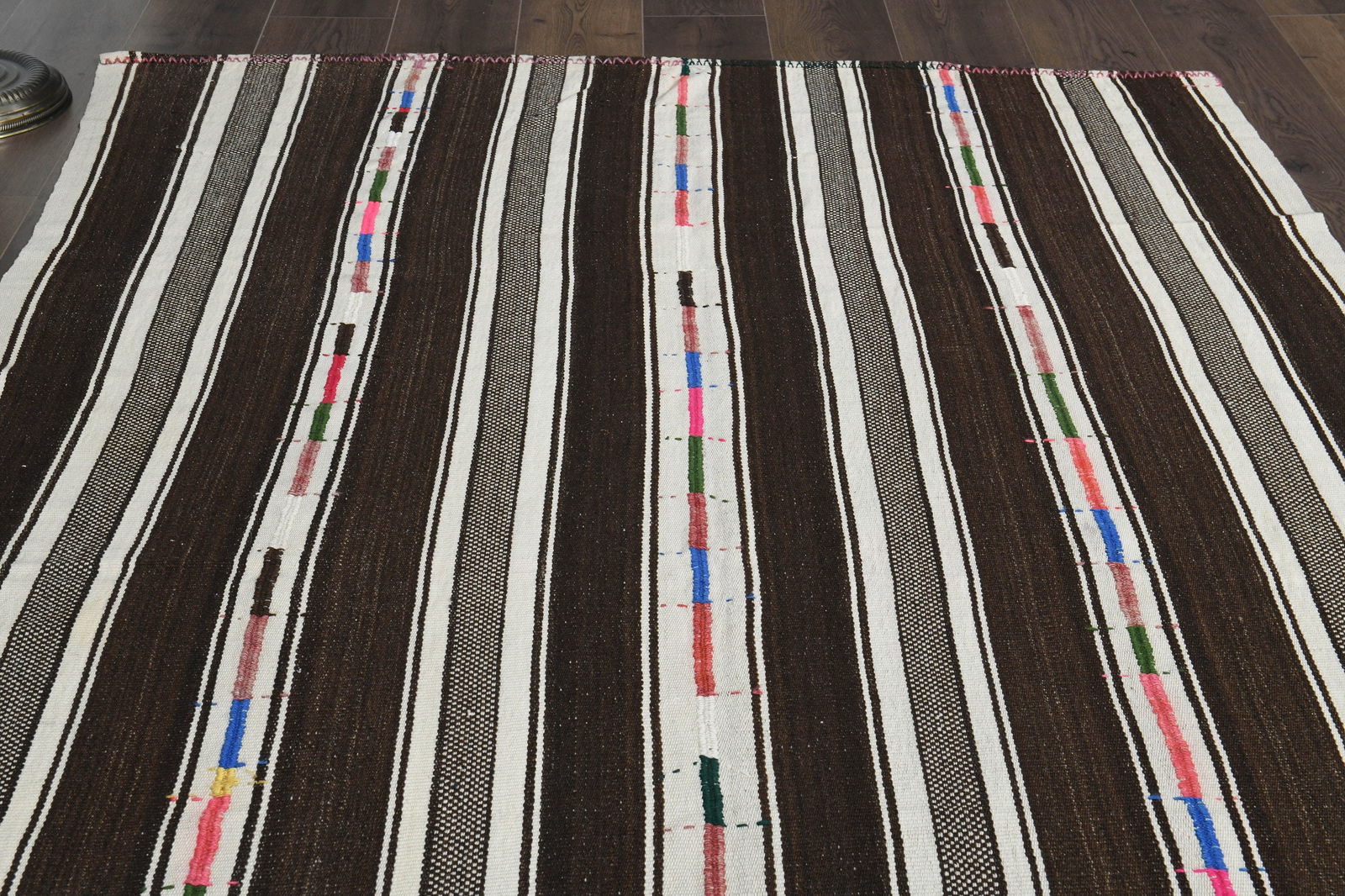 5'1x8'5 ft, BROWN BEIGE RUG - 5