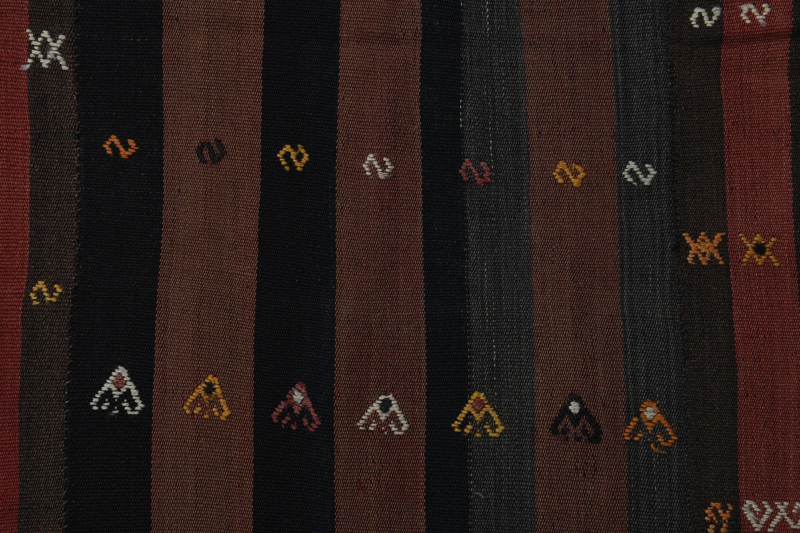 4'6x11'4 ft, ORANGE KILIM RUG - 2