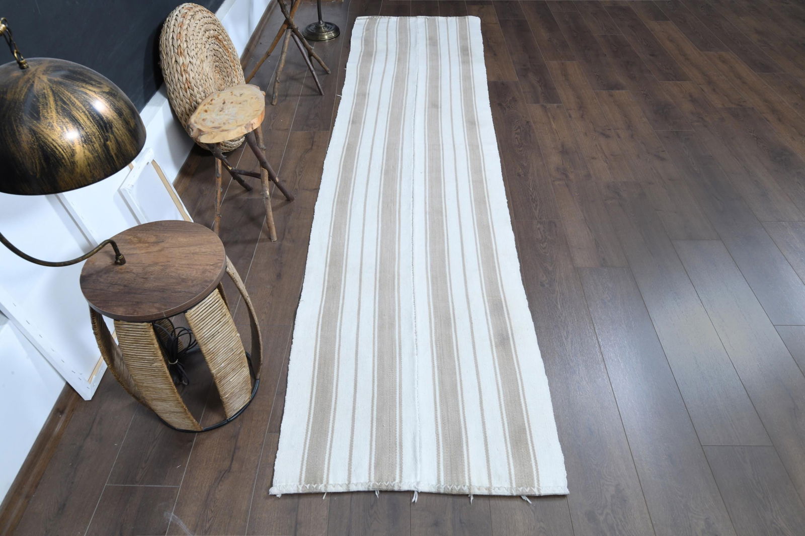 2.4x10.9 ft, WHITE BROWN RUNNER - 3