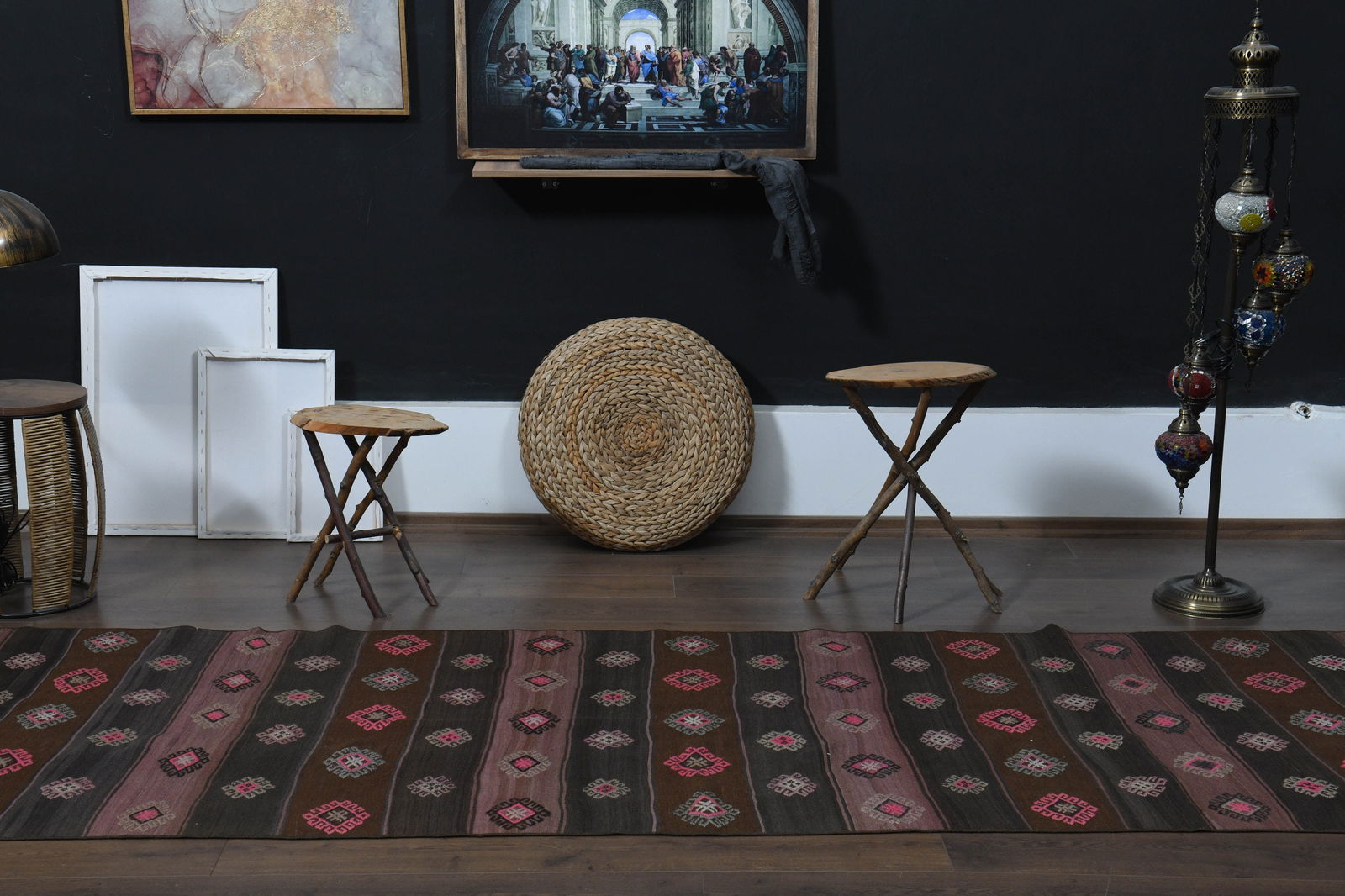 3'7x11'1 ft, VINTAGE DECOR RUNNER - 9