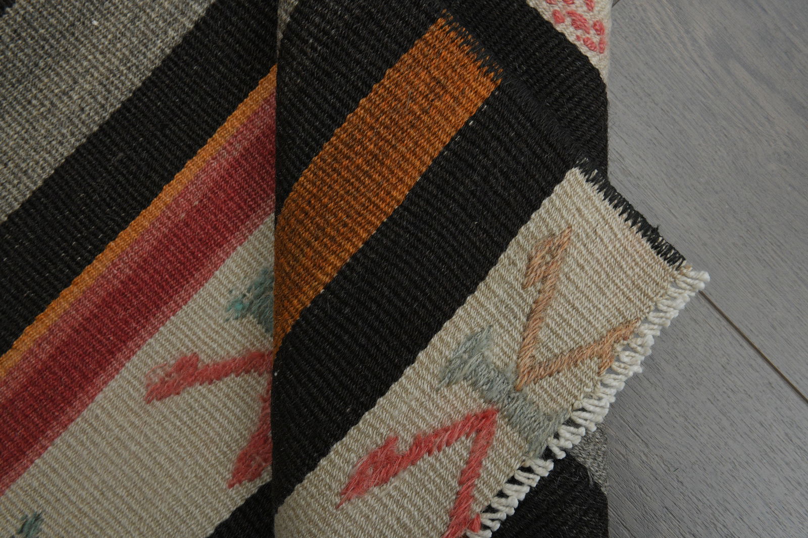 2.6x6.4 ft, COLORFUL KILIM RUNNER - 3